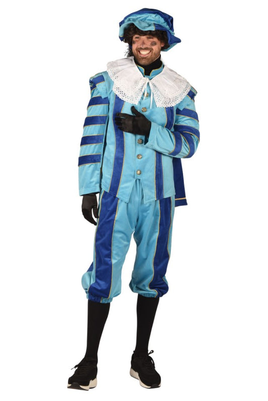 Pietenpak Cadiz Kobaltblauw-Turquoise met cape