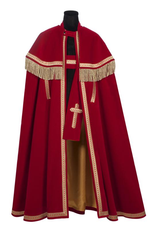 Sint mantel Model Bram breed fluweel