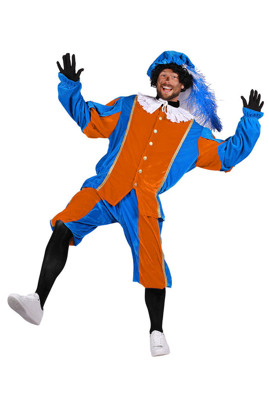 Piet Polyester A Turquoise-Oranje