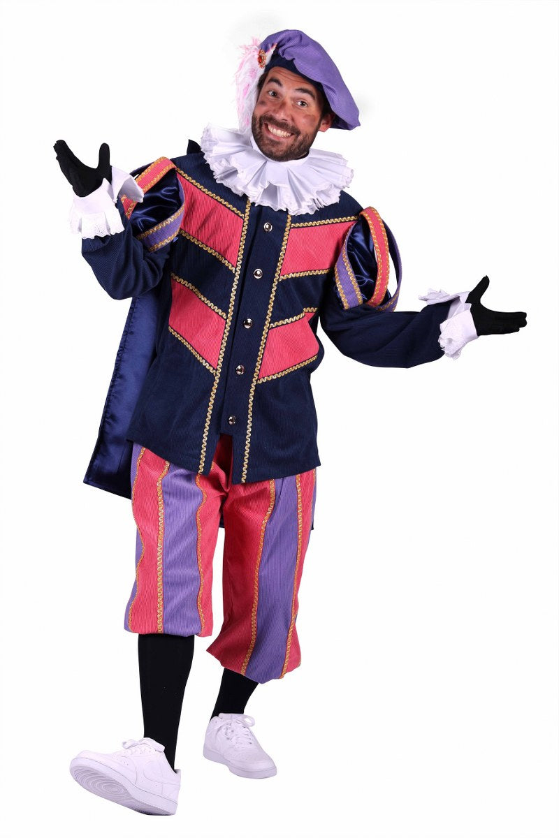 Piet pak Pamplona Blauw zacht roze lila
