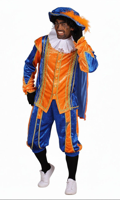Pietenpak Bilbao blauw oranje
