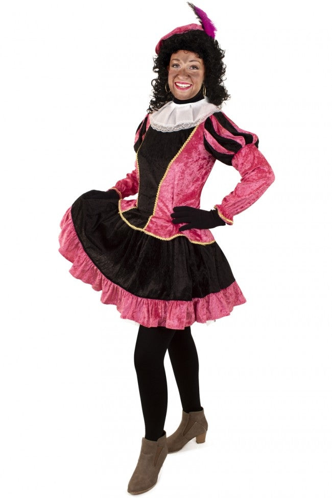 Pieten jurkje met petticoat roze