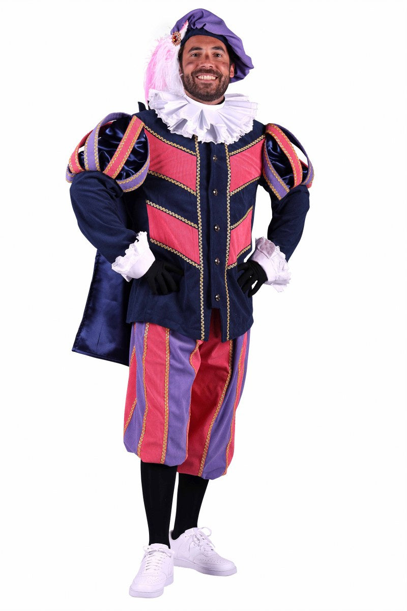 Pietenpak Pamplona blauw roze paars