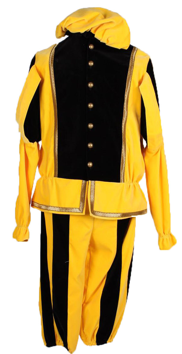 Pietenpak Geel Zwart Niedeck Fluweel