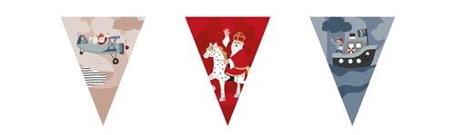 Vlaggenlijn Sint en Co | 6m | Dubbelzijdig