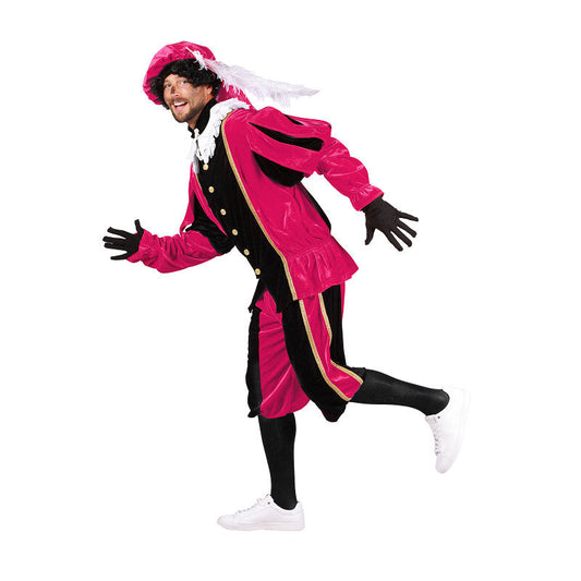 Piet Polyester A Zwart-Pink