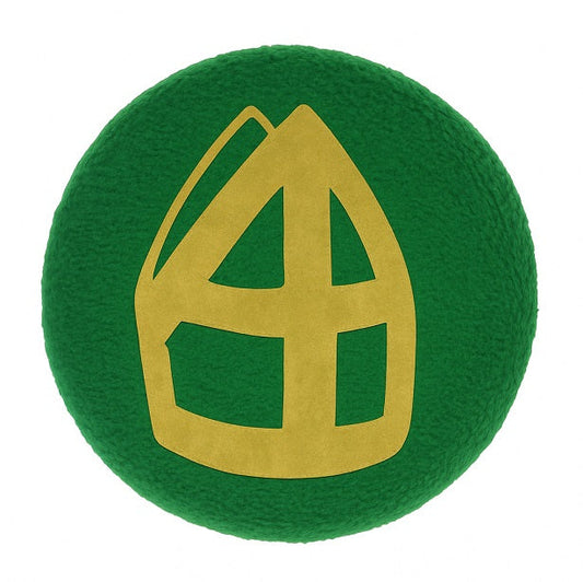 Groene mijterbutton