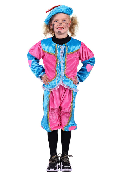 kinder pietenpakje roze blauw