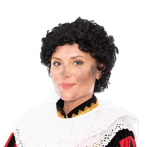 Pietenpruik stretchkap met nekstuk