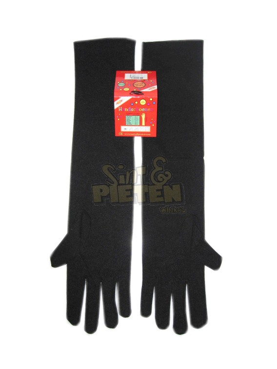 Sneeuwwitje klein Beter Lange zwarte handschoenen ☆ Groot aanbod van sinterklaas en zwarte pieten  artikelen☆