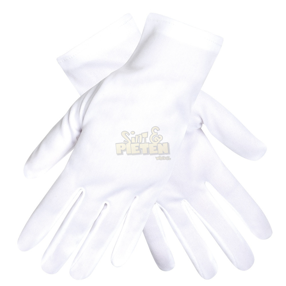 Witte Kinderhandschoenen ☆ aanbod van sinterklaas zwarte pieten artikelen☆