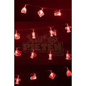 Letterslinger Sint en Piet met licht - 2.10m