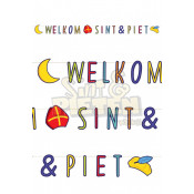 Letterslinger Welkom Sint en Piet 3 Meter