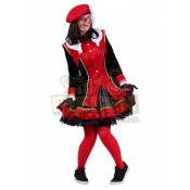 Dames Pietenpak Graciosa Rood-Zwart