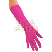 Lange roze handschoenen
