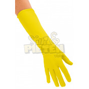 Gele lange handschoenen