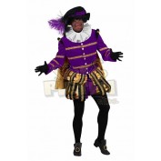 Zwarte Piet heer Albufeira zwart-paars